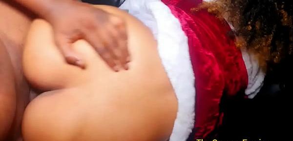  Fucking and creampie for miss santa Claus on Christmas day